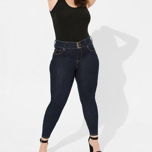 Torrid Blue Jeggings High-Rise Stretch 14 XS